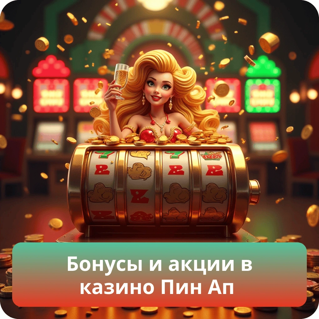 Бонусы и акции в казино Пин Ап